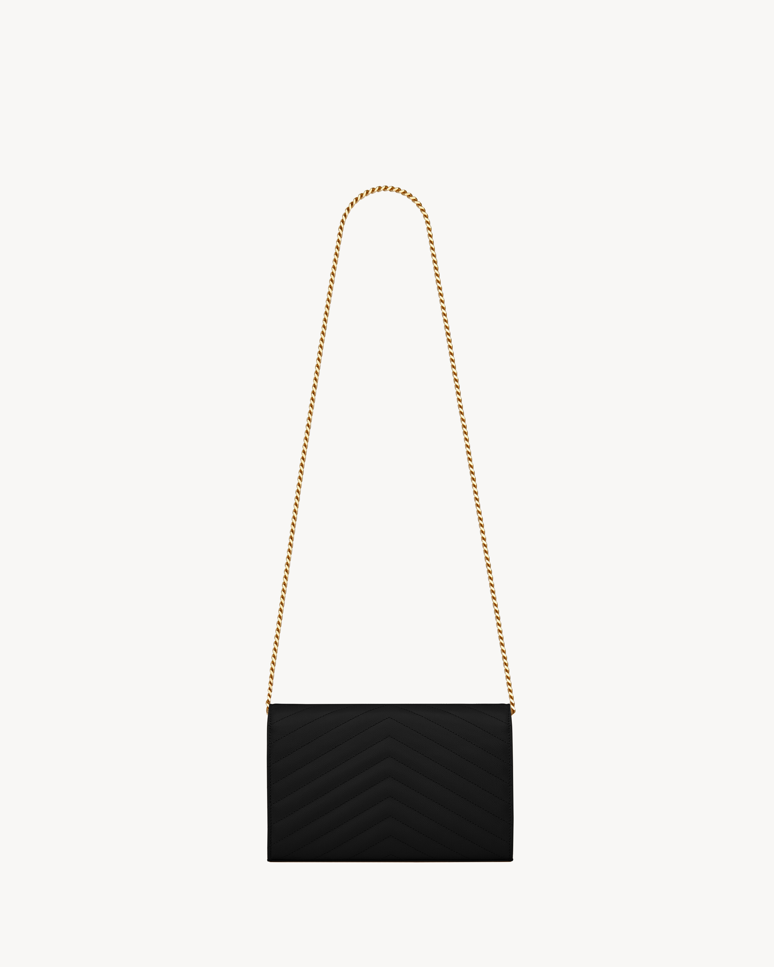 CLASSIC CASSANDRE CHAIN WALLET IN GRAIN DE POUDRE LEATHER - 3