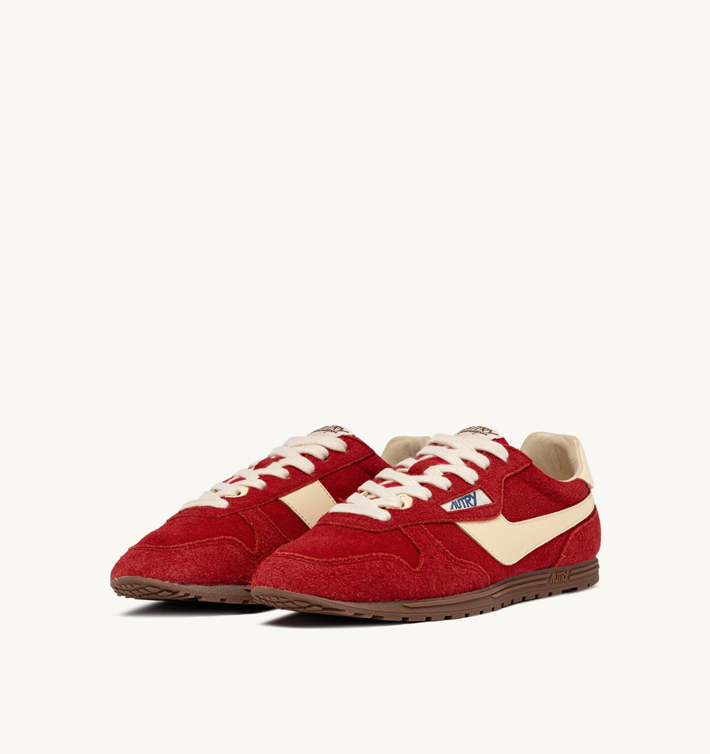 SNEAKERS WINDSPIN IN SUEDE AND LEATHER COLOR RUBY AND RUTABAGA - 2