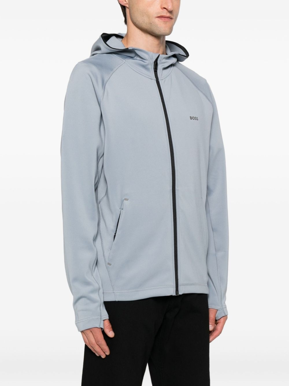 zip-front hoodie - 3
