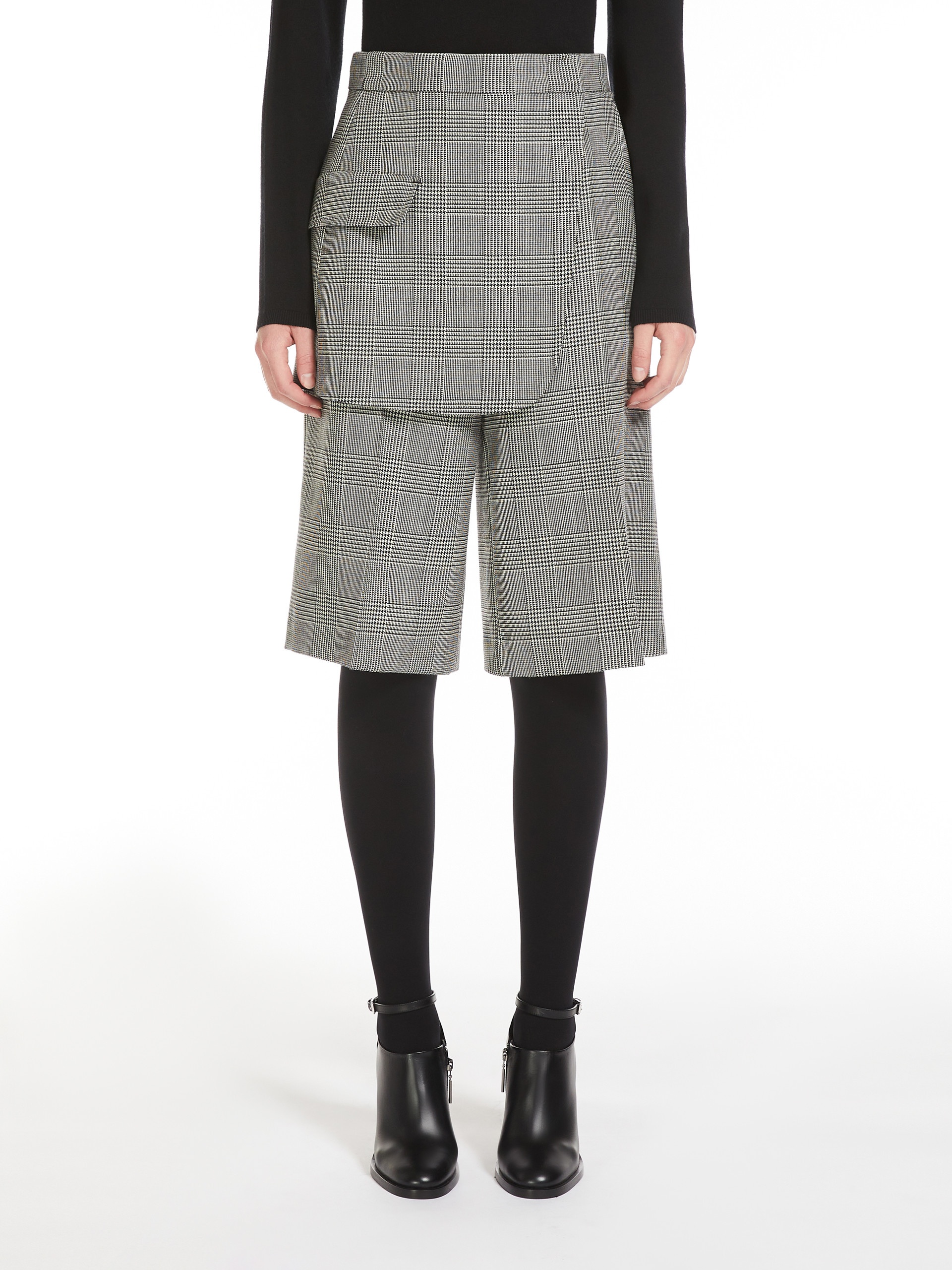 CORDOVA Bermuda shorts in patterned Batavia wool - 3