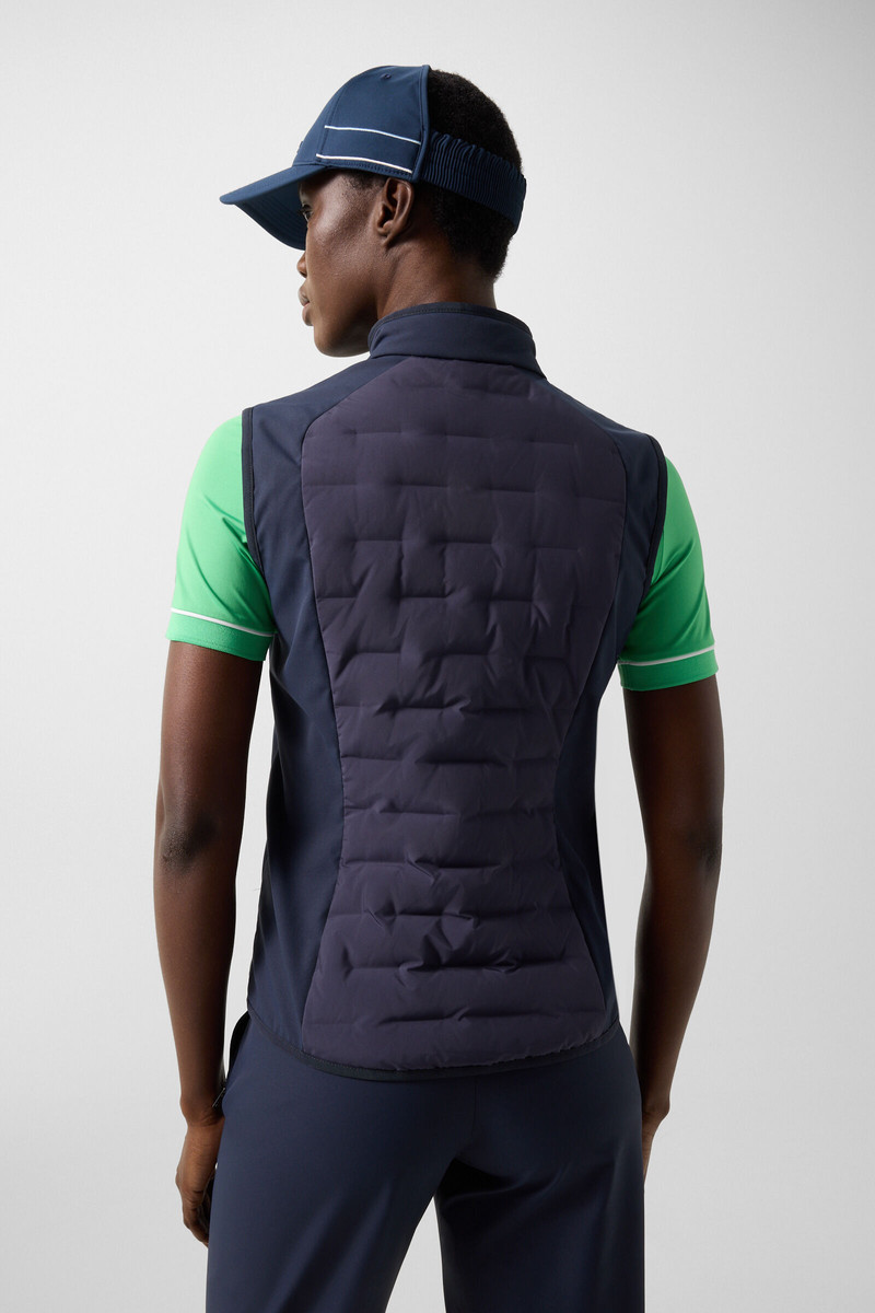Lina hybrid vest in Navy blue 3