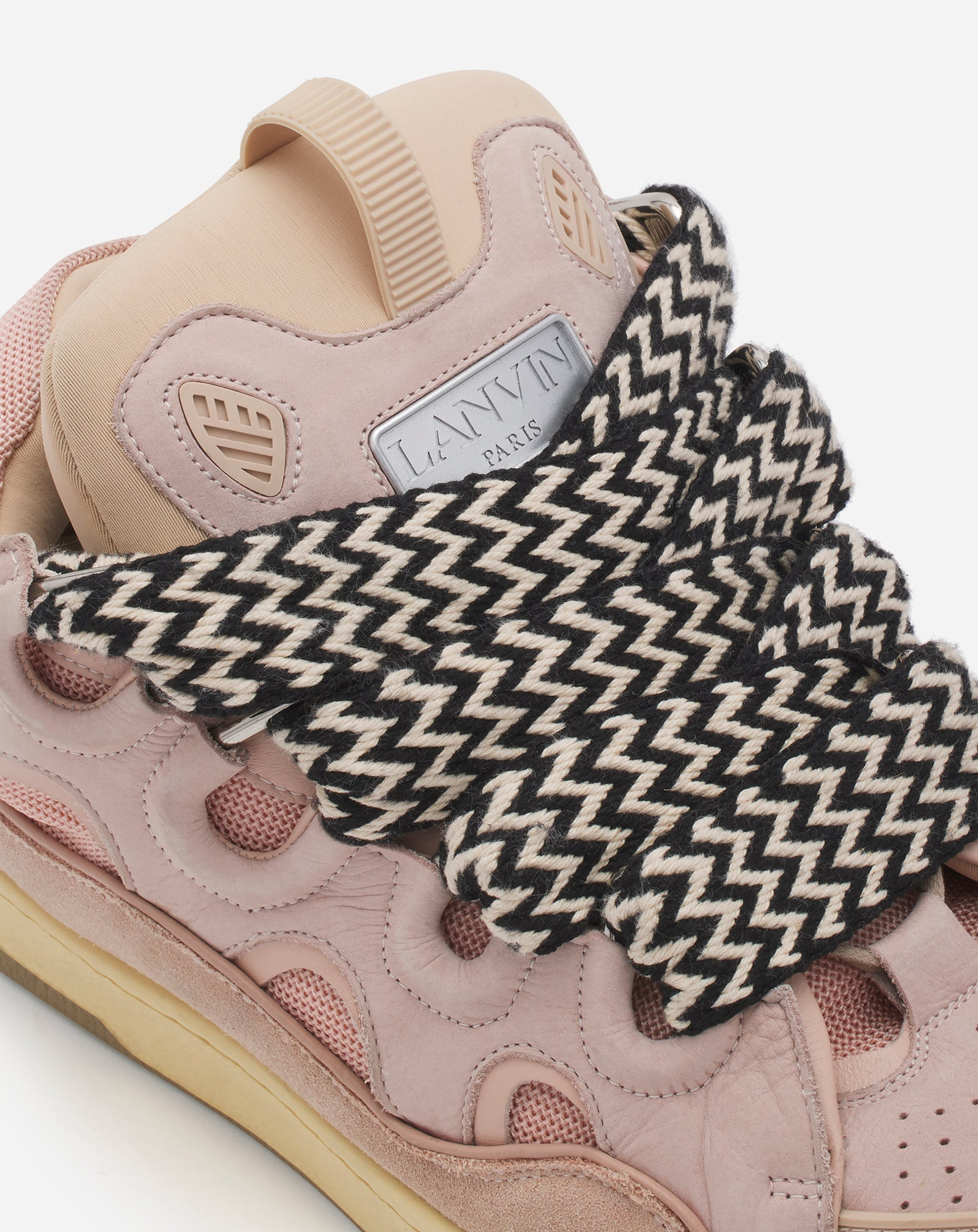LEATHER CURB SNEAKERS - 5
