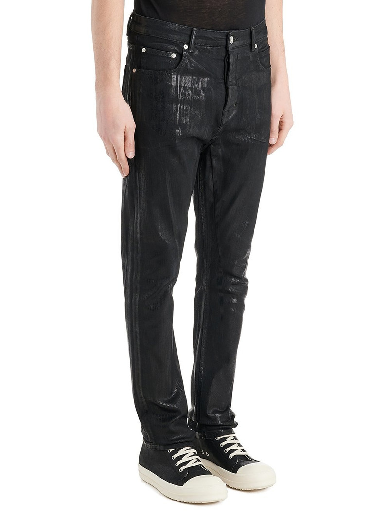 Rick Owens DRKSHDW Black Slit Tyrone Jeans outlook