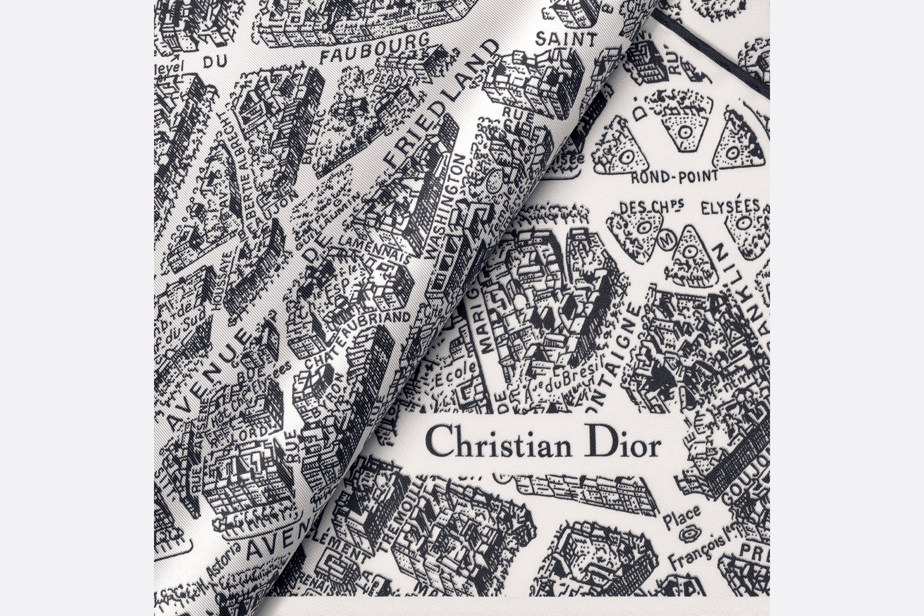 【希少品】Dior スカーフ PLAN DE PARIS DIOR DIAMOND Dior Plan de Paris Dior Diamond | REVERSIBLE
