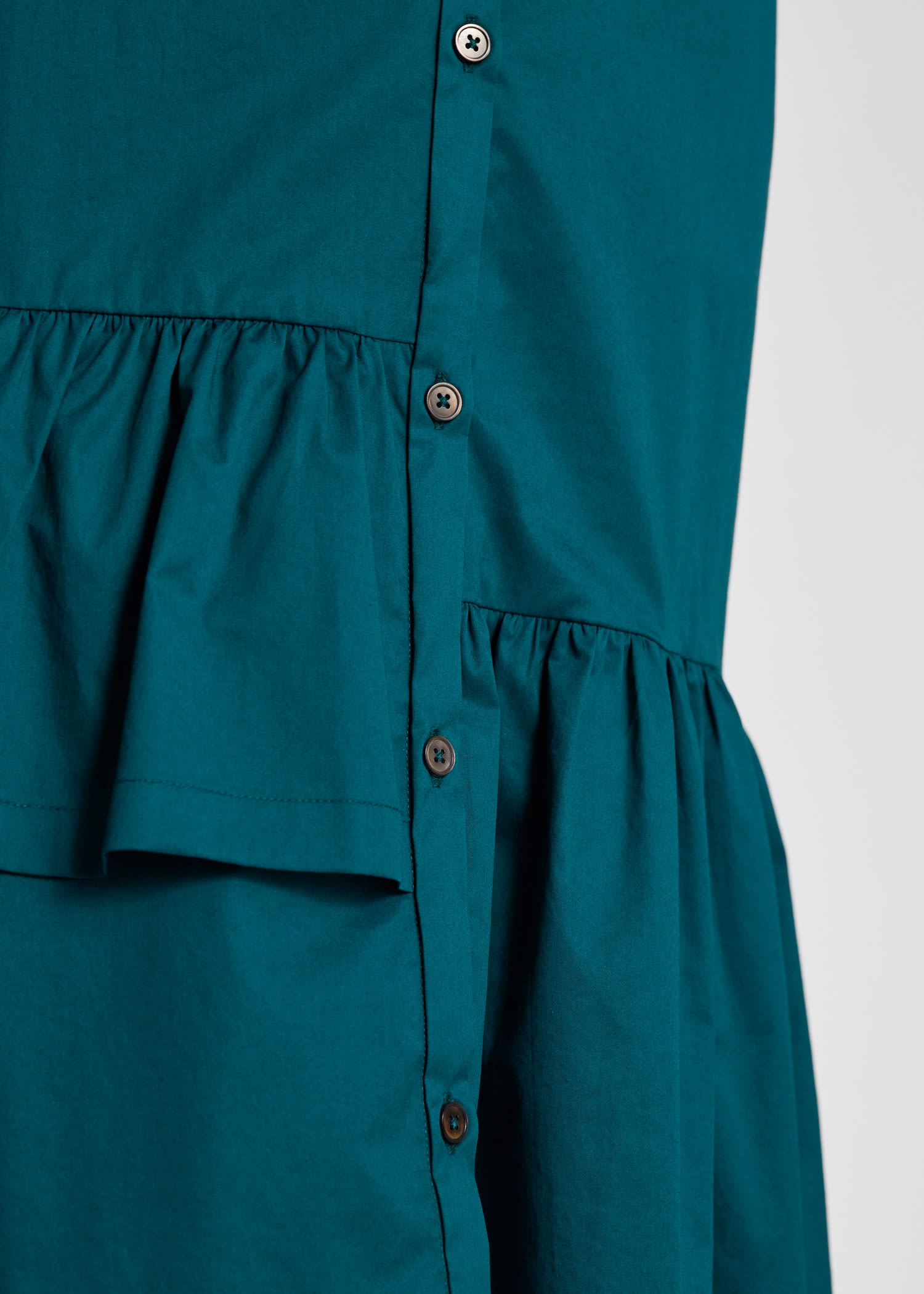 Asymmetric Shirt Dress - 6
