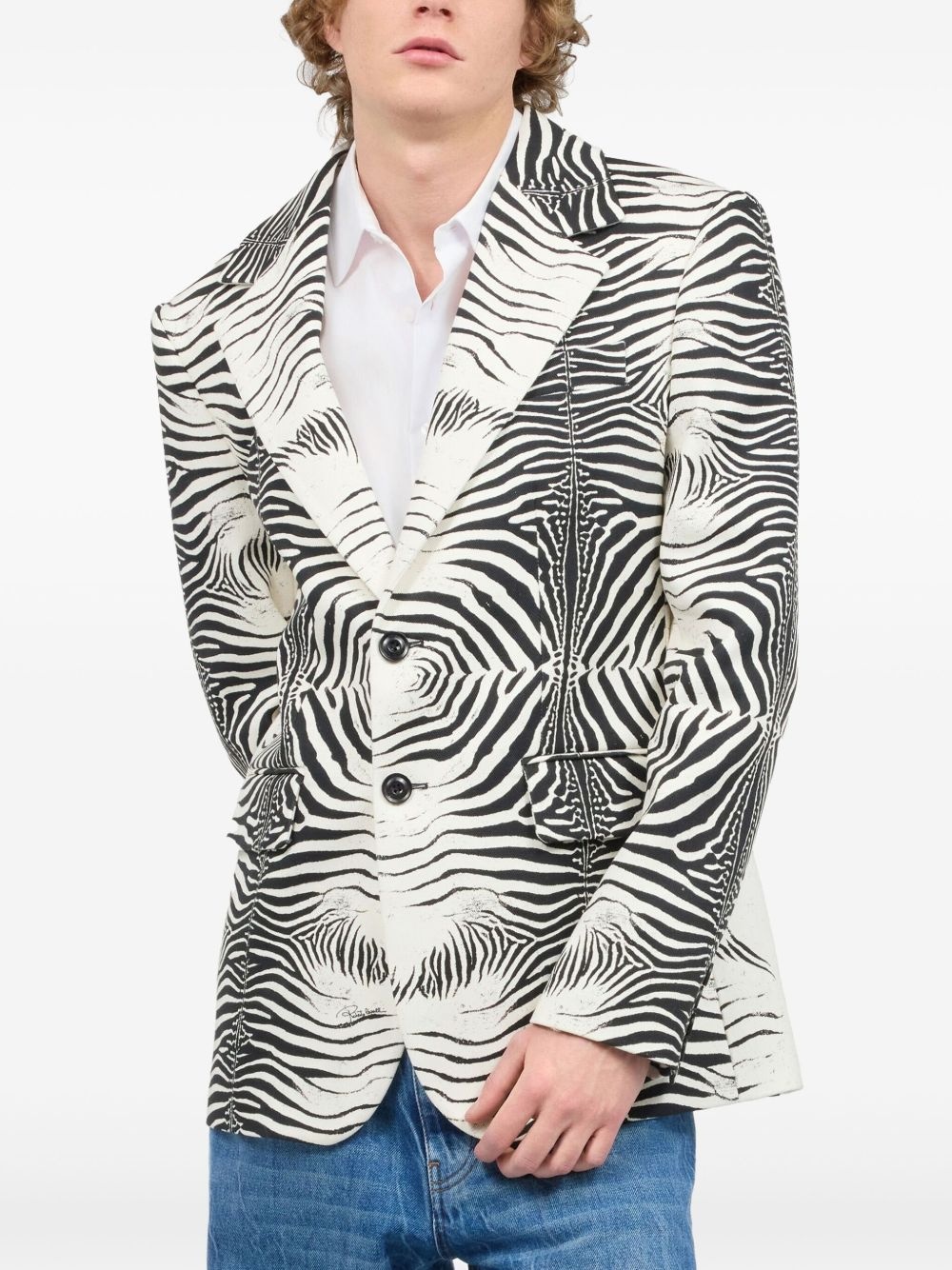 leopard-print blazer - 2