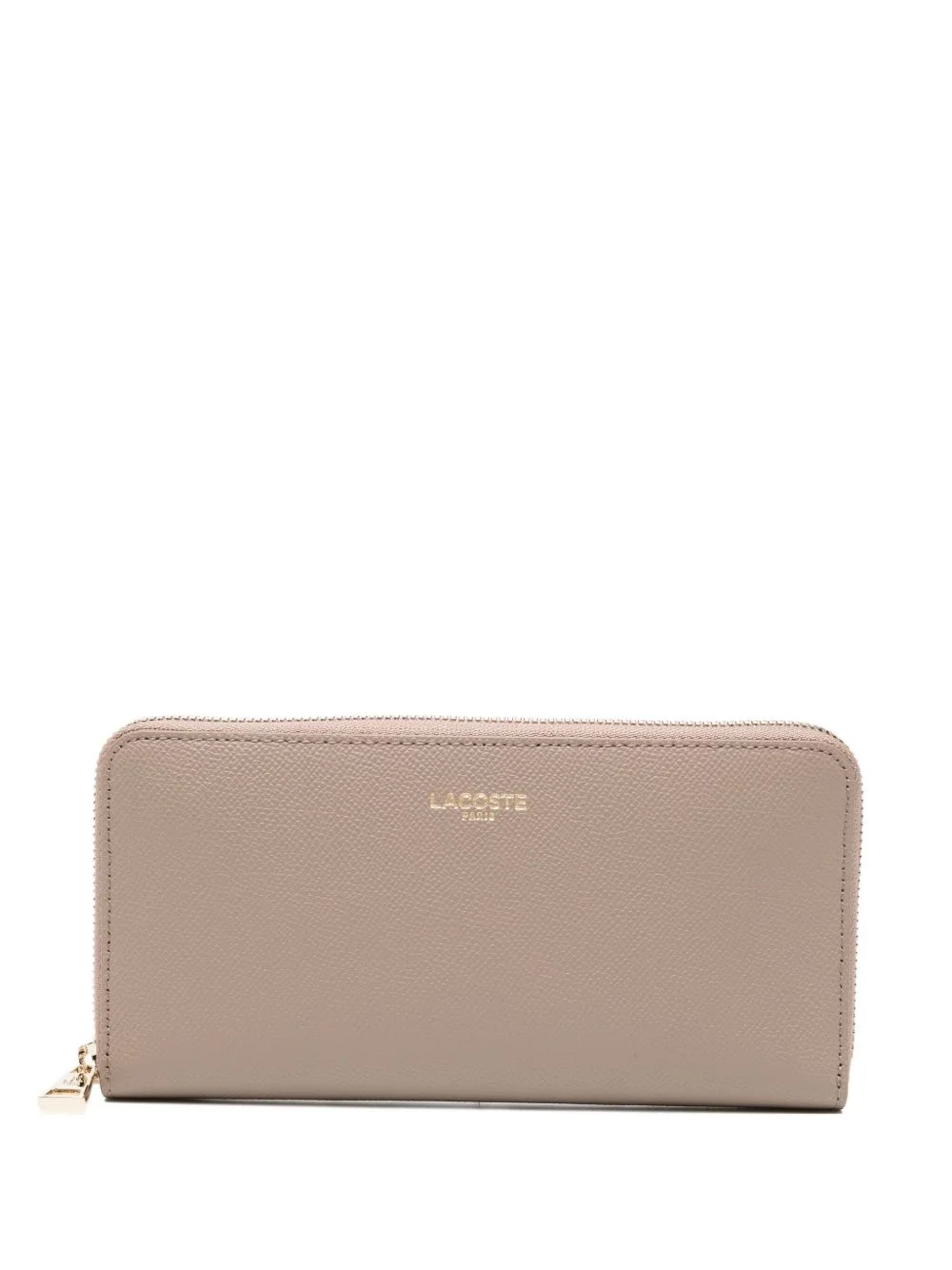 logo-print leather wallet - 1