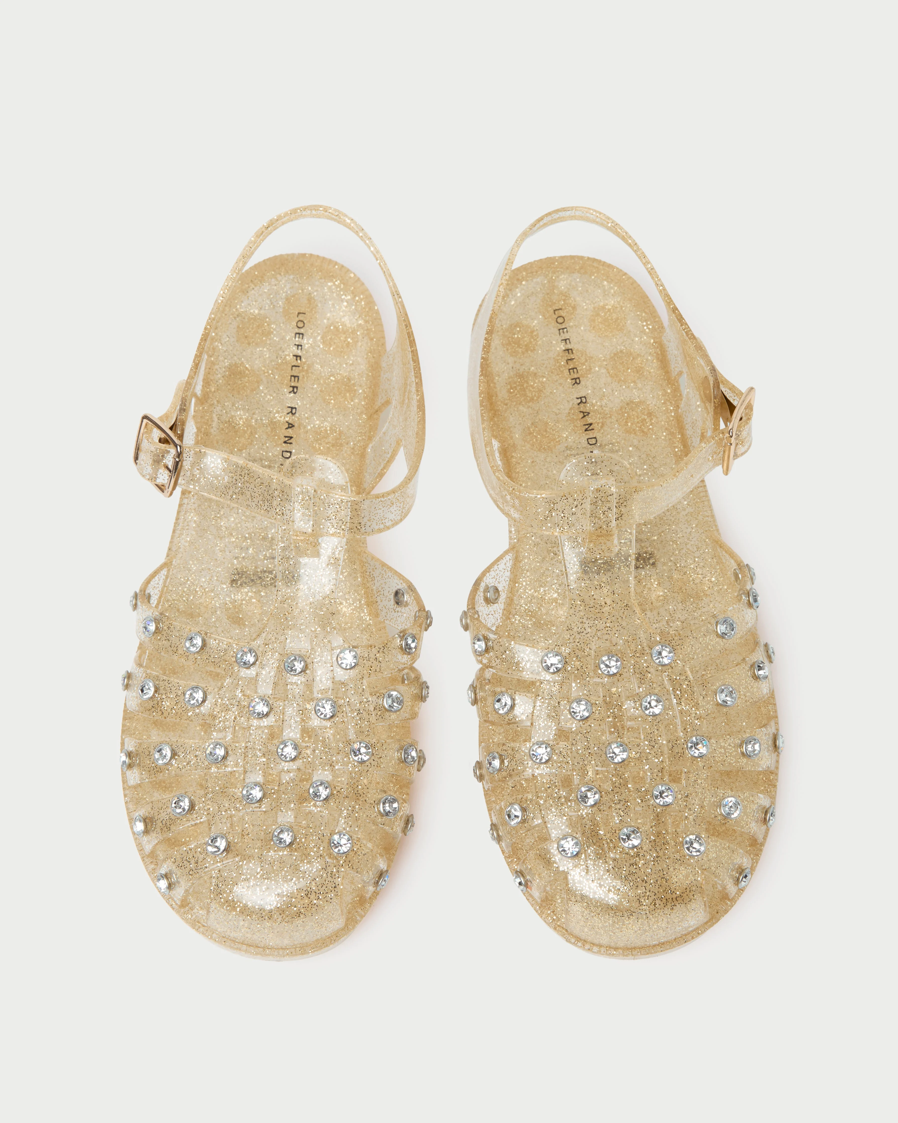 Rhys Champagne Glitter Jelly Sandal - 1
