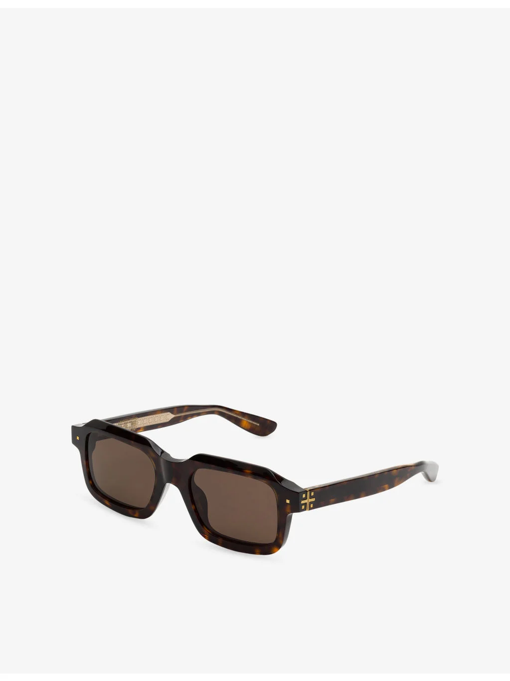 8000 Martini Ray Rectangle-Frame Tortoiseshell Acetate Sunglasses - 1