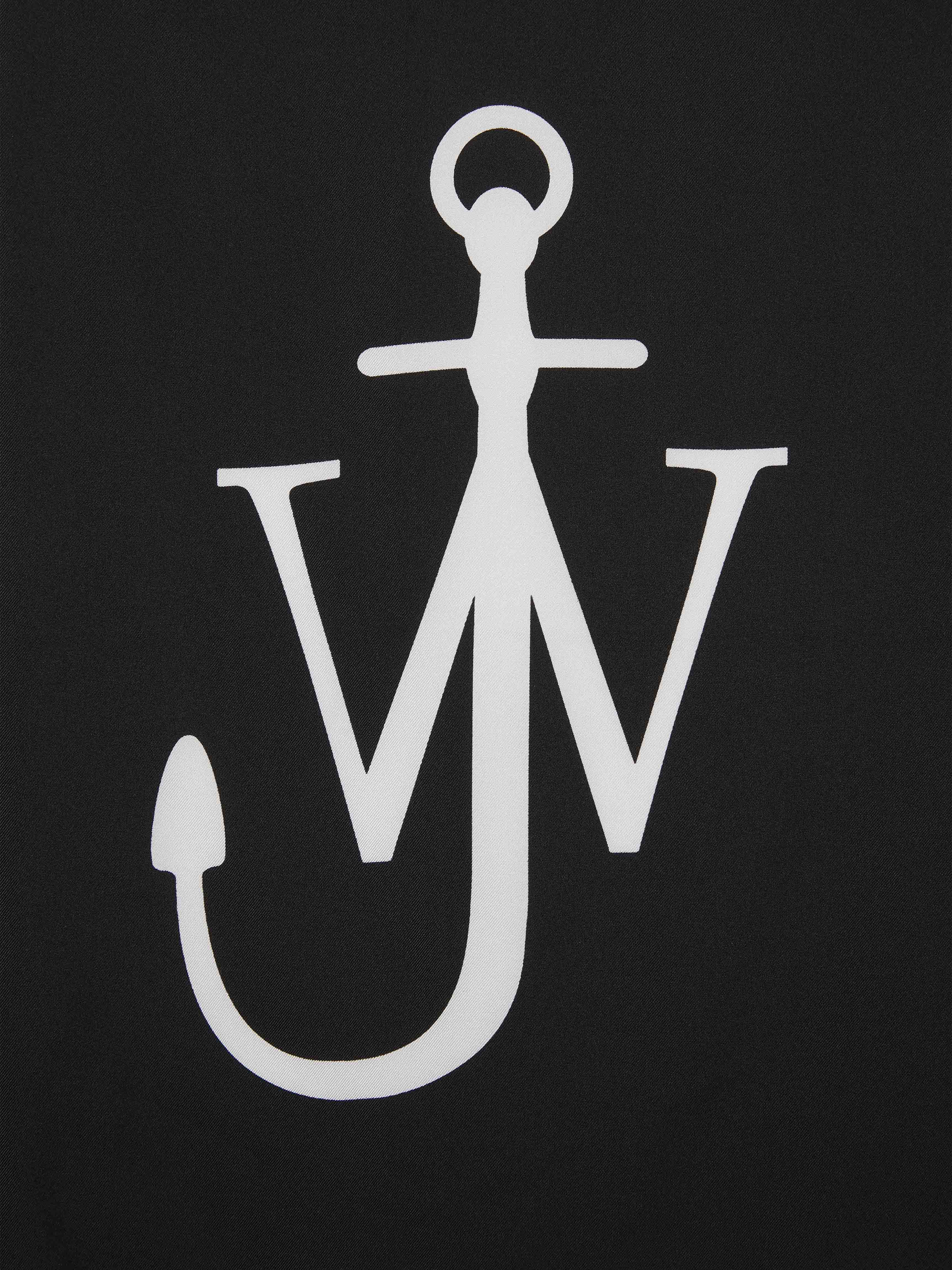 SILK SCARF WITH ANCHOR LOGO - 3