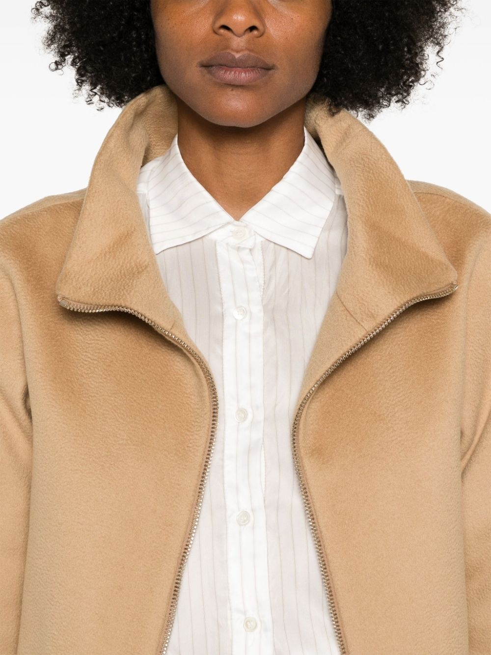 detachable-panels virgin-wool coat - 6