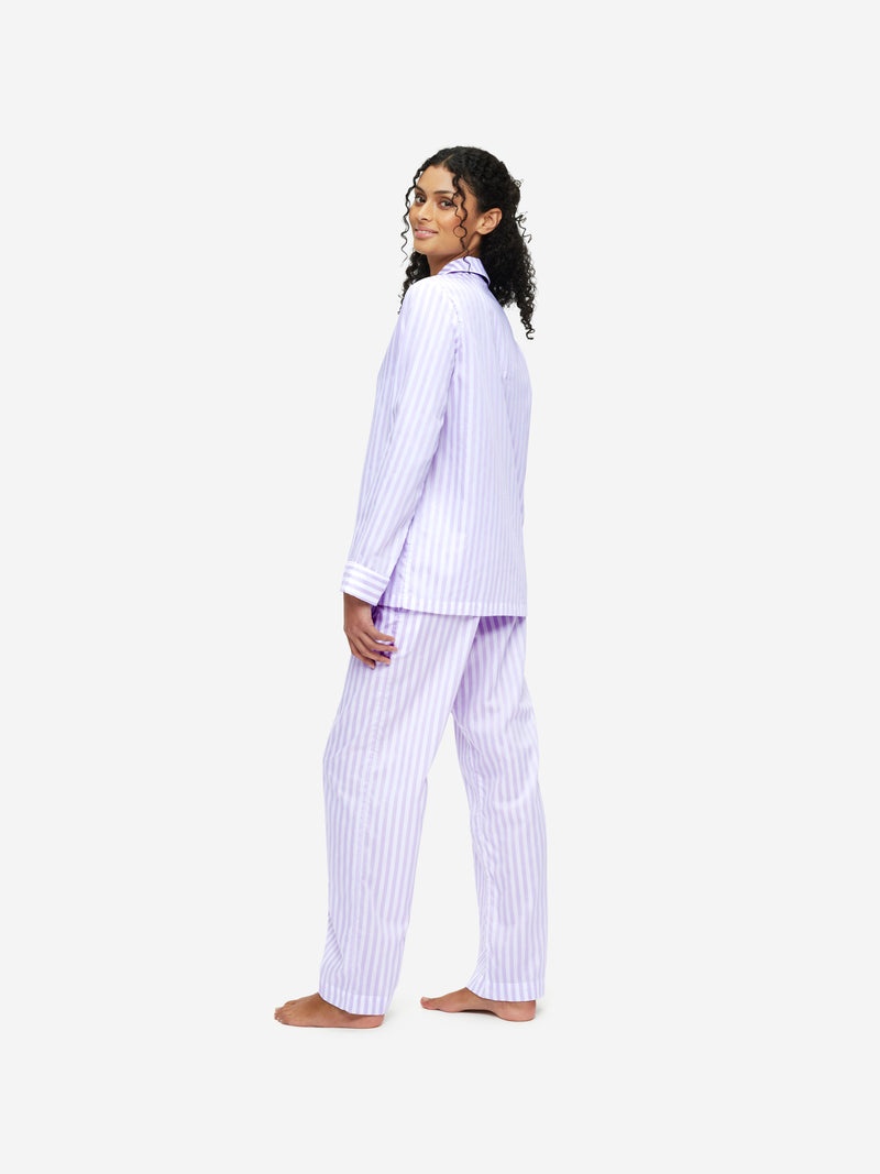 Women's Pyjamas Capri 19 Cotton Lilac - 4