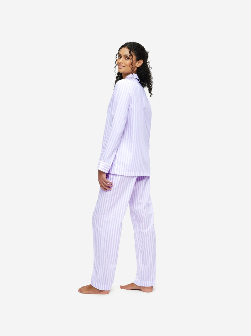 Women's Pyjamas Capri 19 Cotton Lilac 4