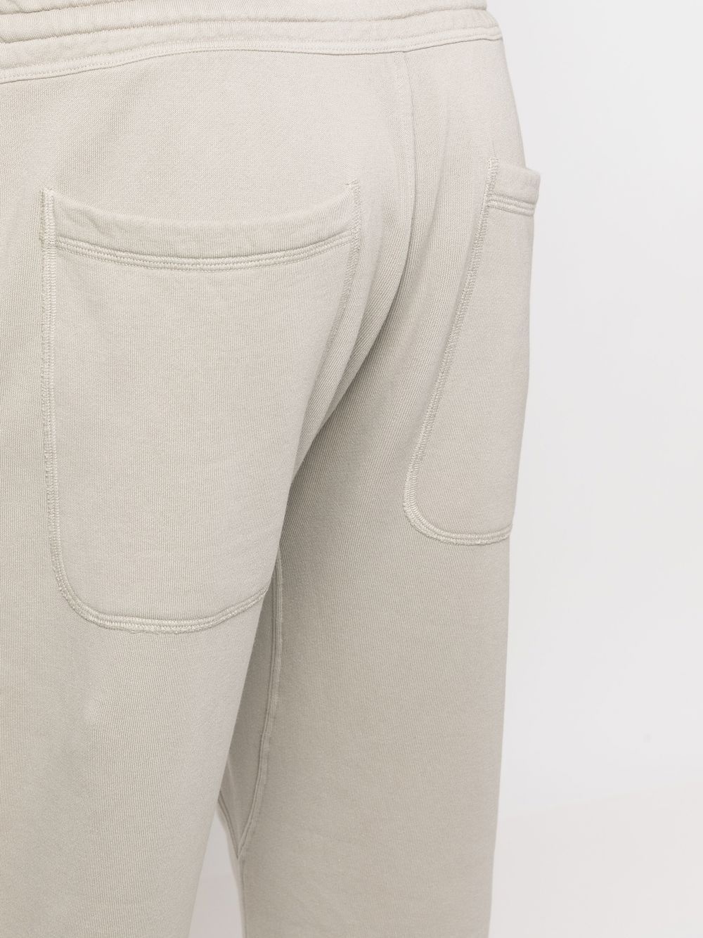 drawstring cotton track pants - 4