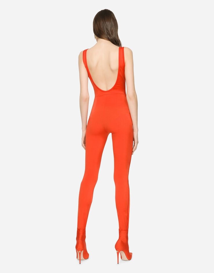 Jersey jumpsuit with DG logo - 2