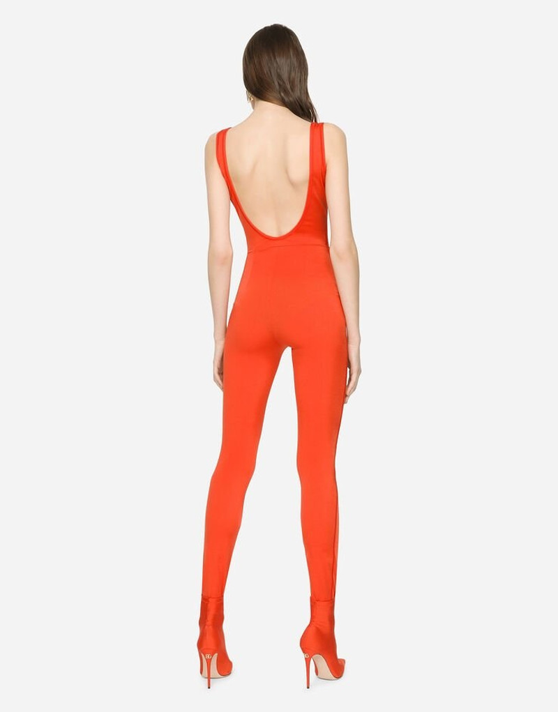 Dolce & Gabbana Jersey jumpsuit with DG logo outlook