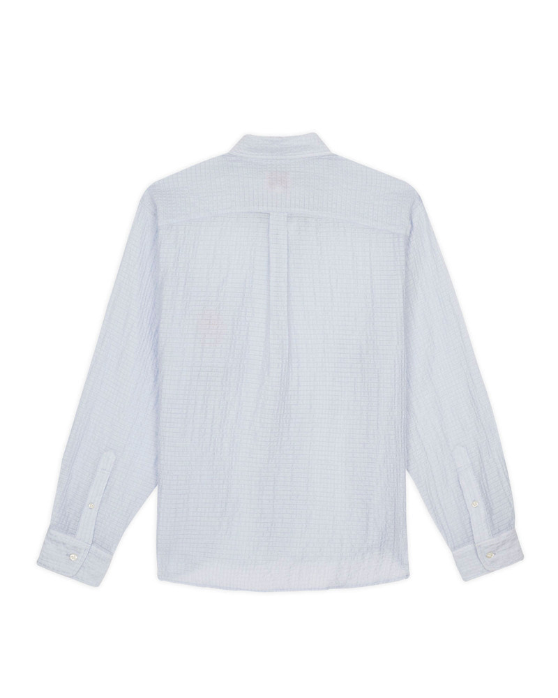 BRAIN DEAD Brooks Brothers California Half Placket Oxford Button Up Shirt - Ice outlook