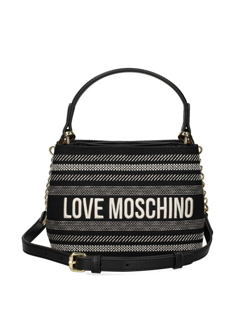 logo-embroidered tote bag 6