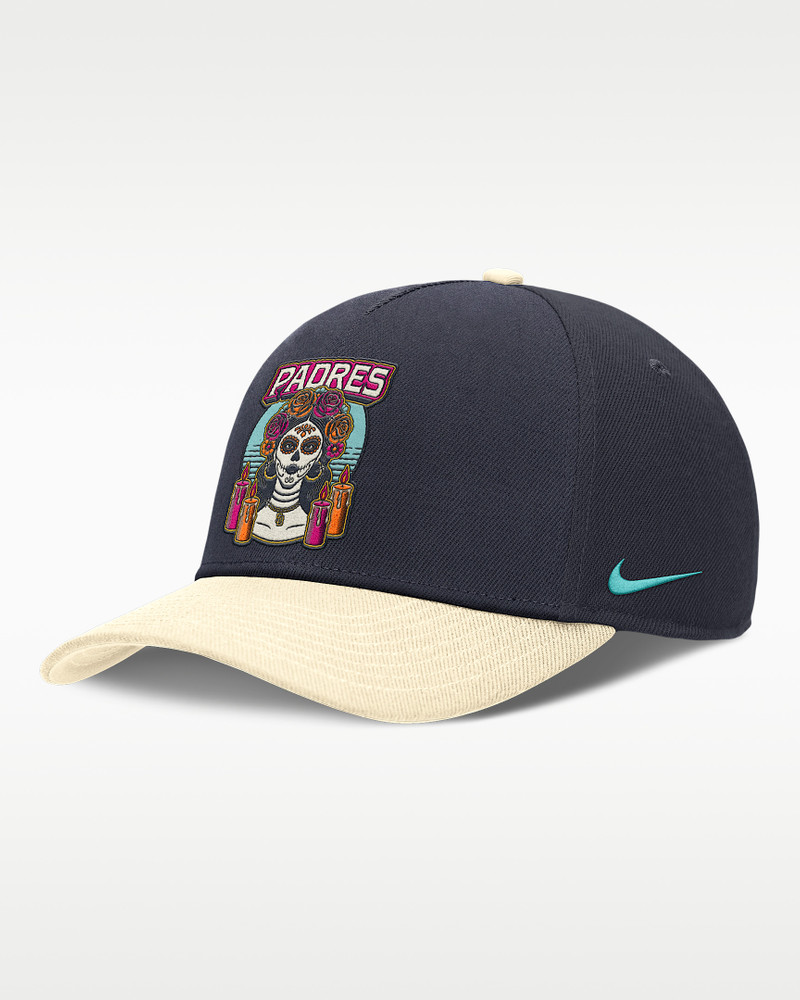 San Diego Padres City Connect Rise Men's Nike Dri-FIT MLB A-Frame Adjustable Hat 1