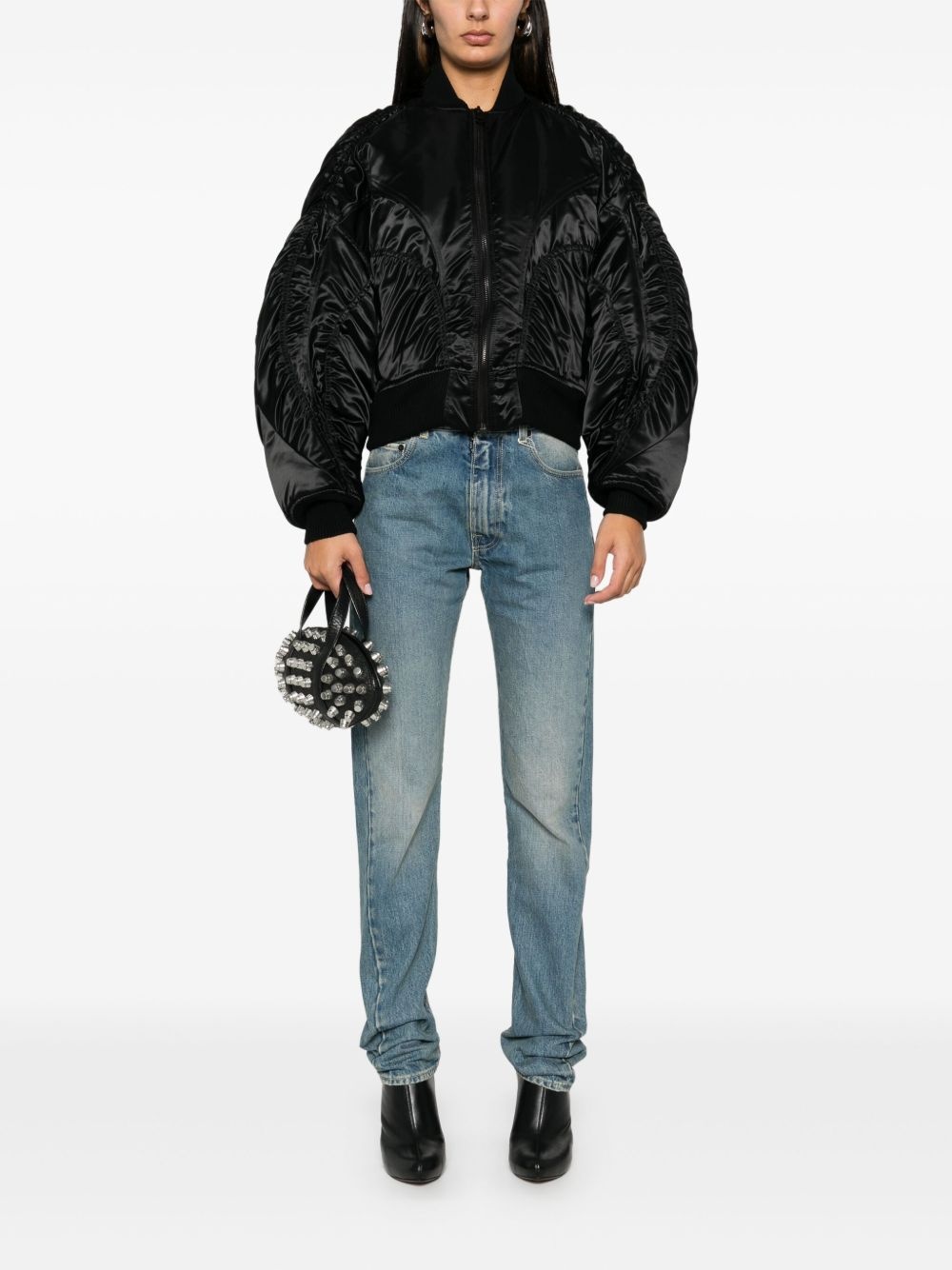 satin bomber jacket - 2