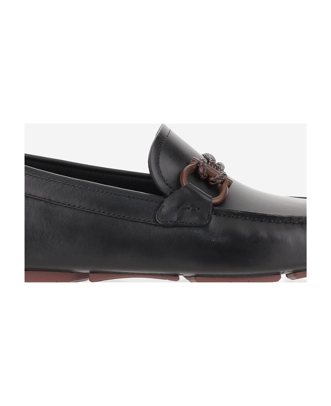 Gancini Ornamented Driver Loafers - 5