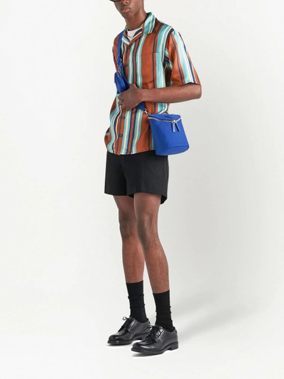 Prada stripe-print silk shirt outlook