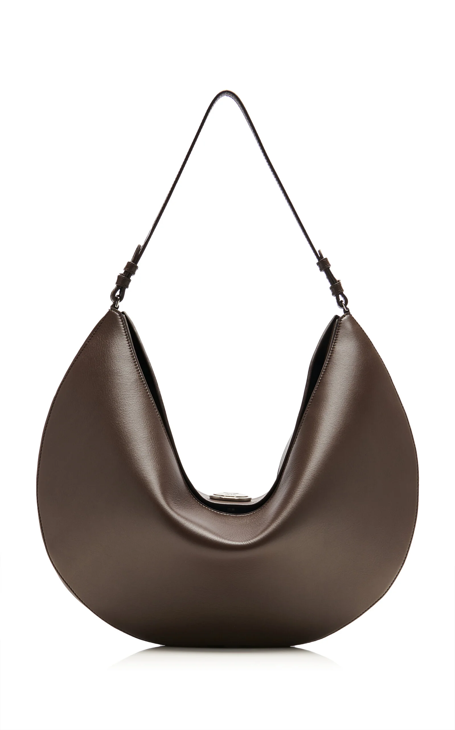 Calisso Rond Leather Bag brown - 1