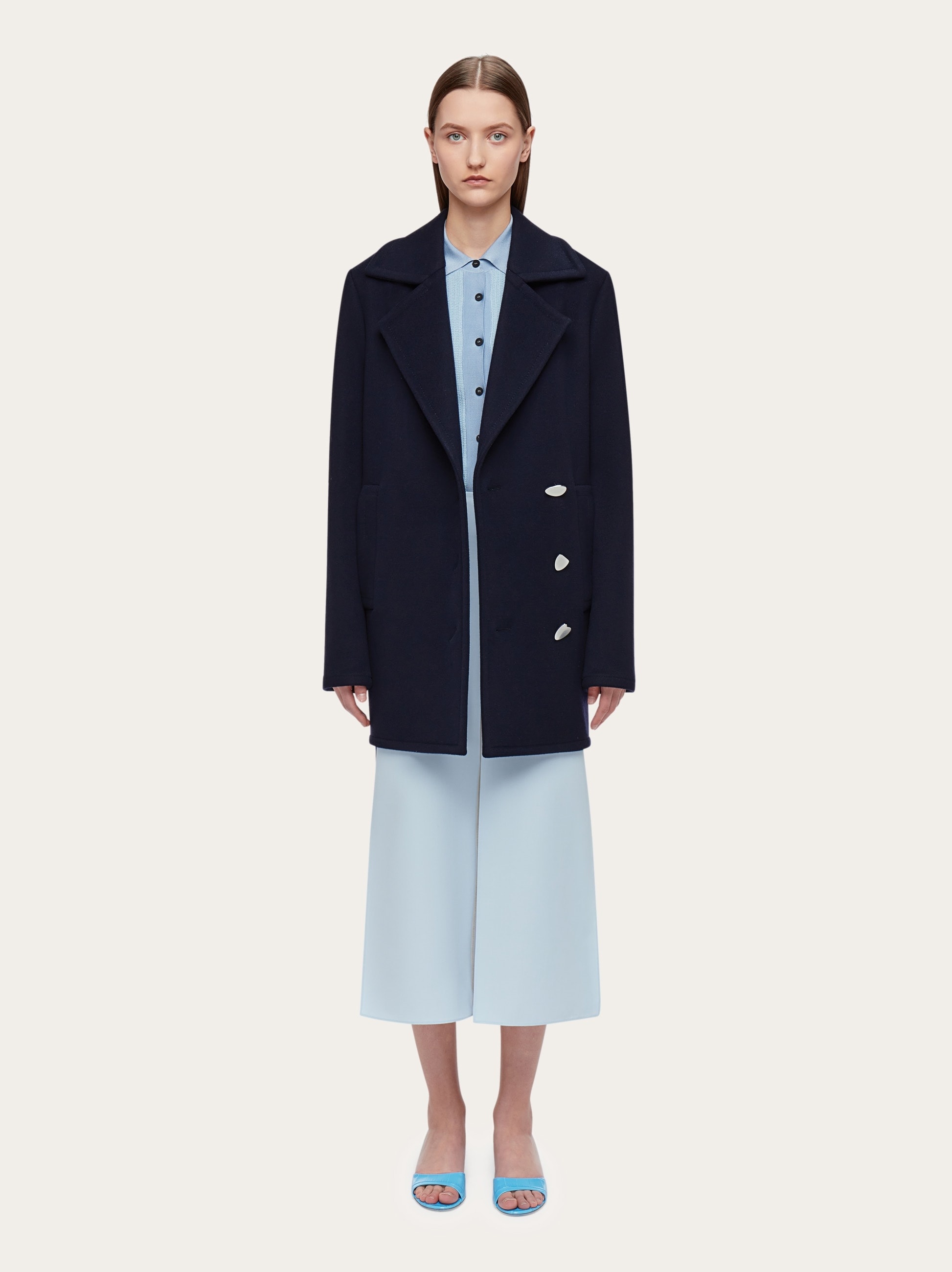 Single breasted peacoat - 7