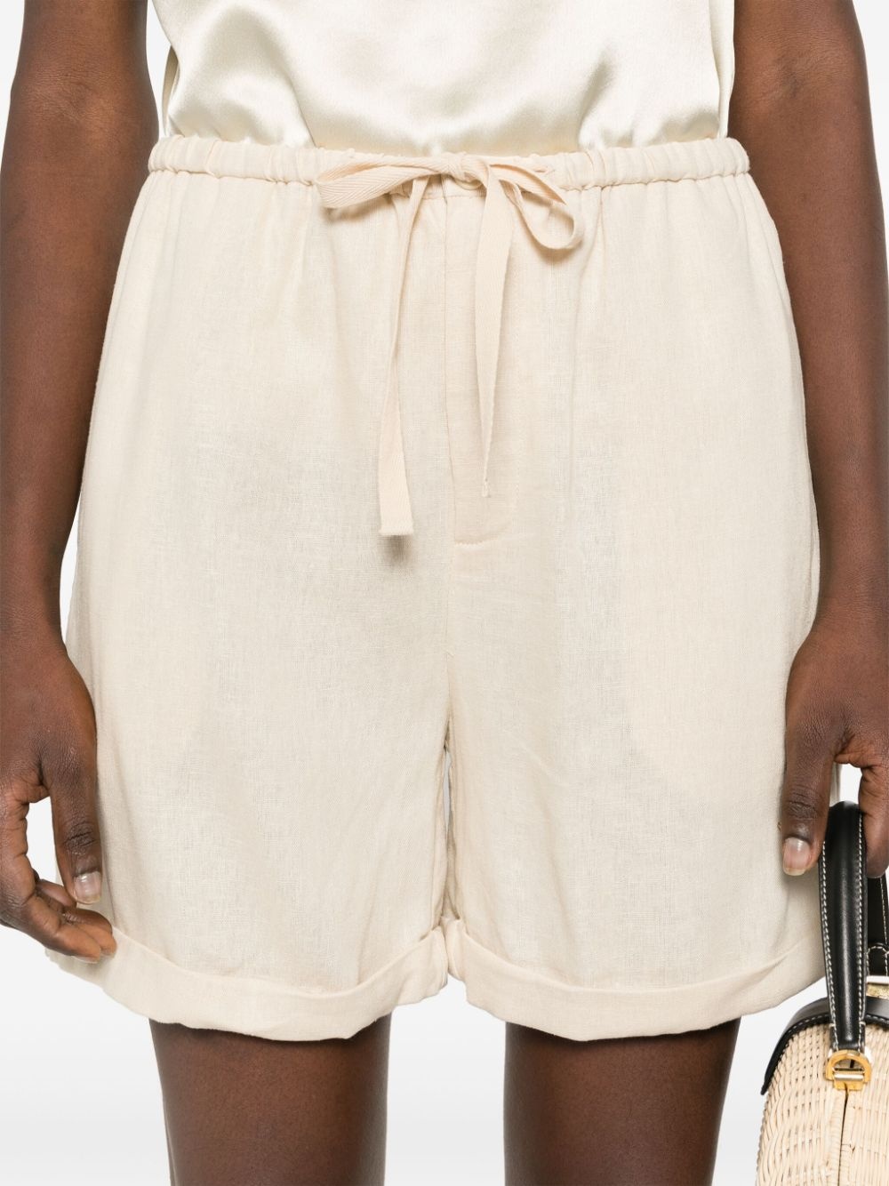 Josea slub-texture shorts - 5