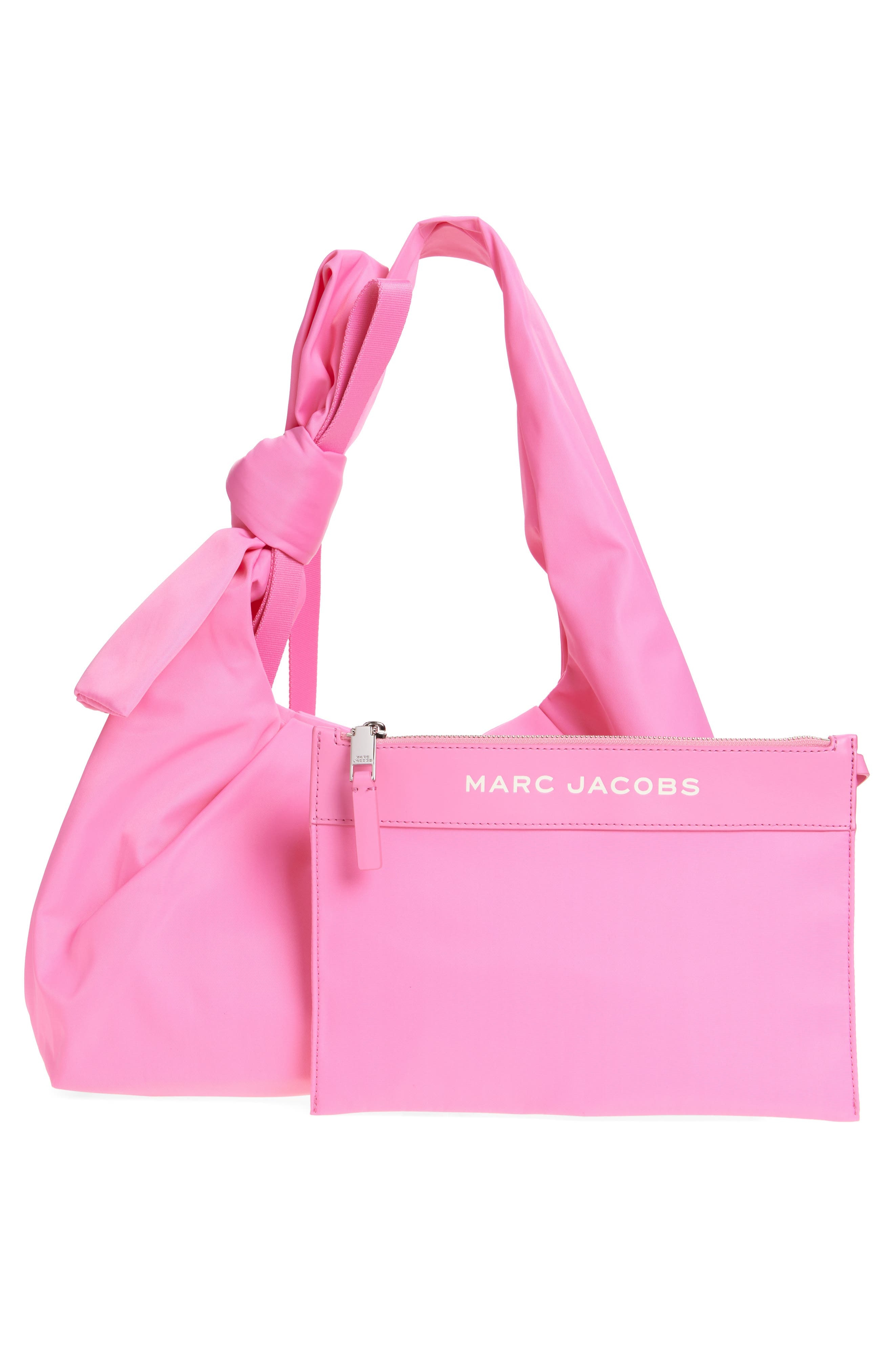 Marc Jacobs The Bow Nylon Sack Bag in Bow Pink at Nordstrom - 3