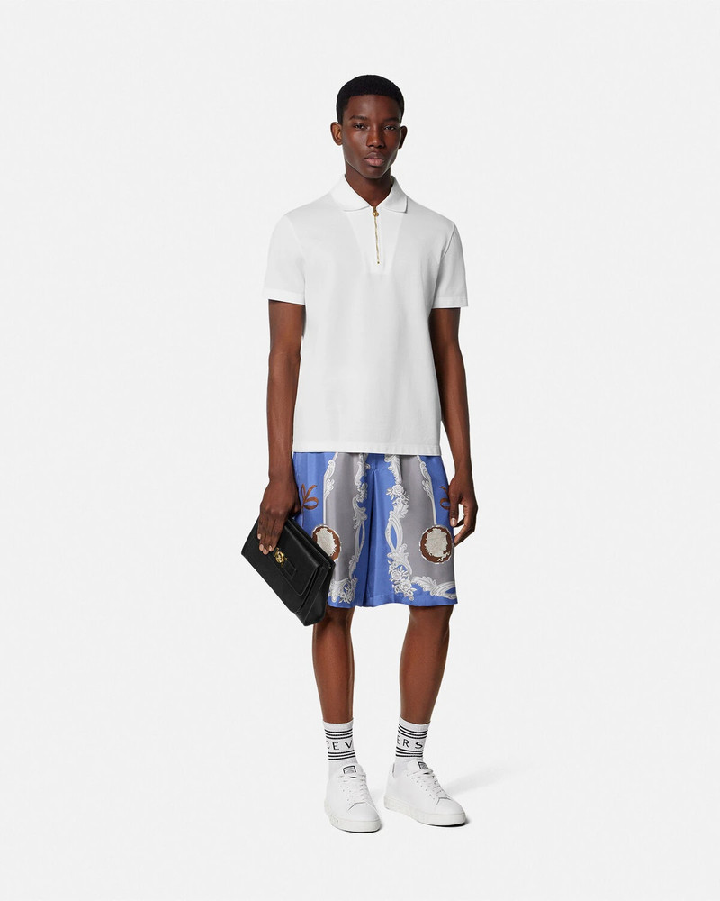 VERSACE Cameo Silk Shorts outlook