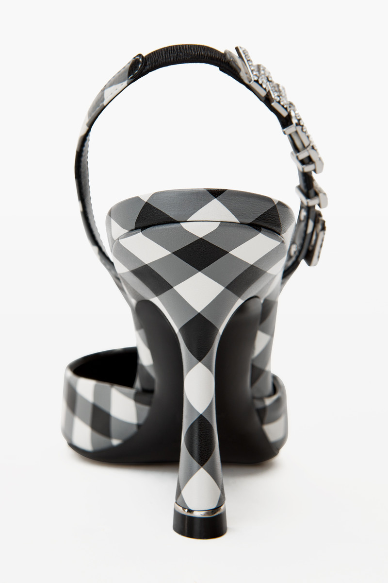 GRACE PUMP IN GINGHAM LEATHER 4