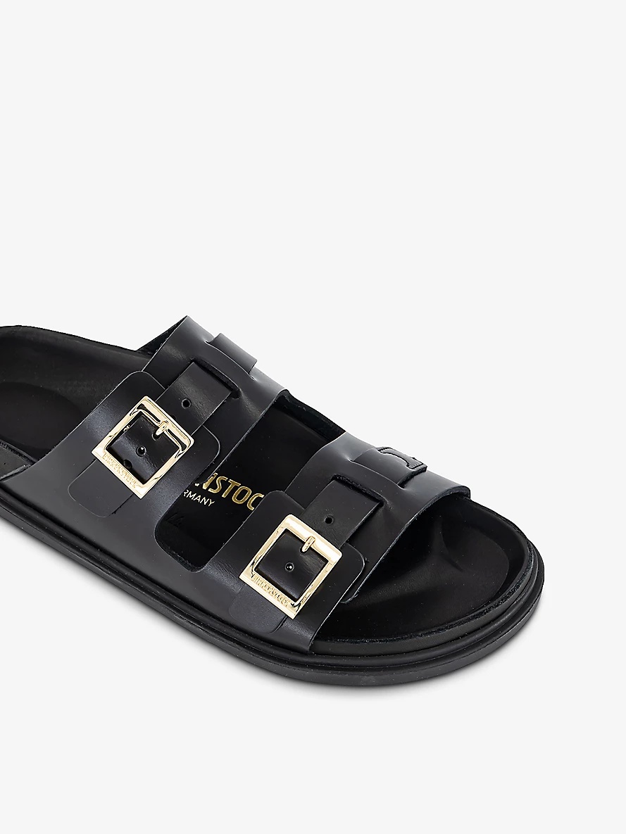 St Barths Two-Buckle Leather Sandals - 5