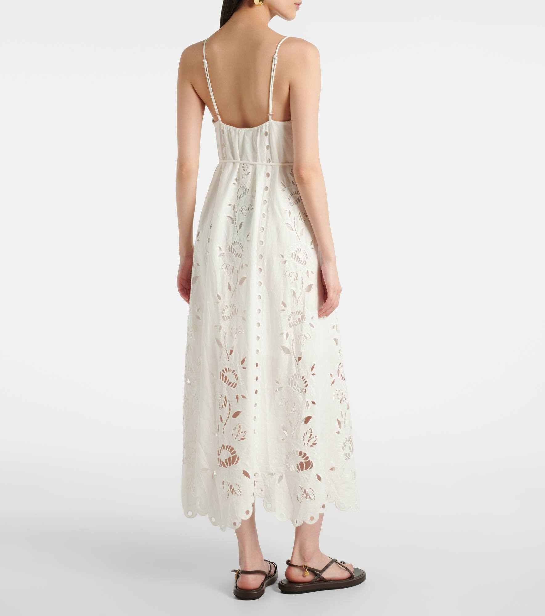 Broderie anglaise maxi dress - 3
