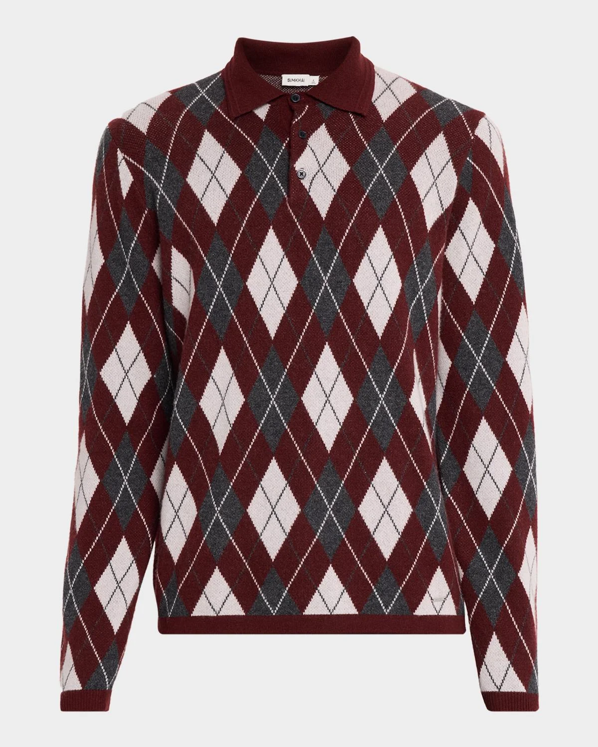 Men's Callum Argyle Polo Sweater - 1