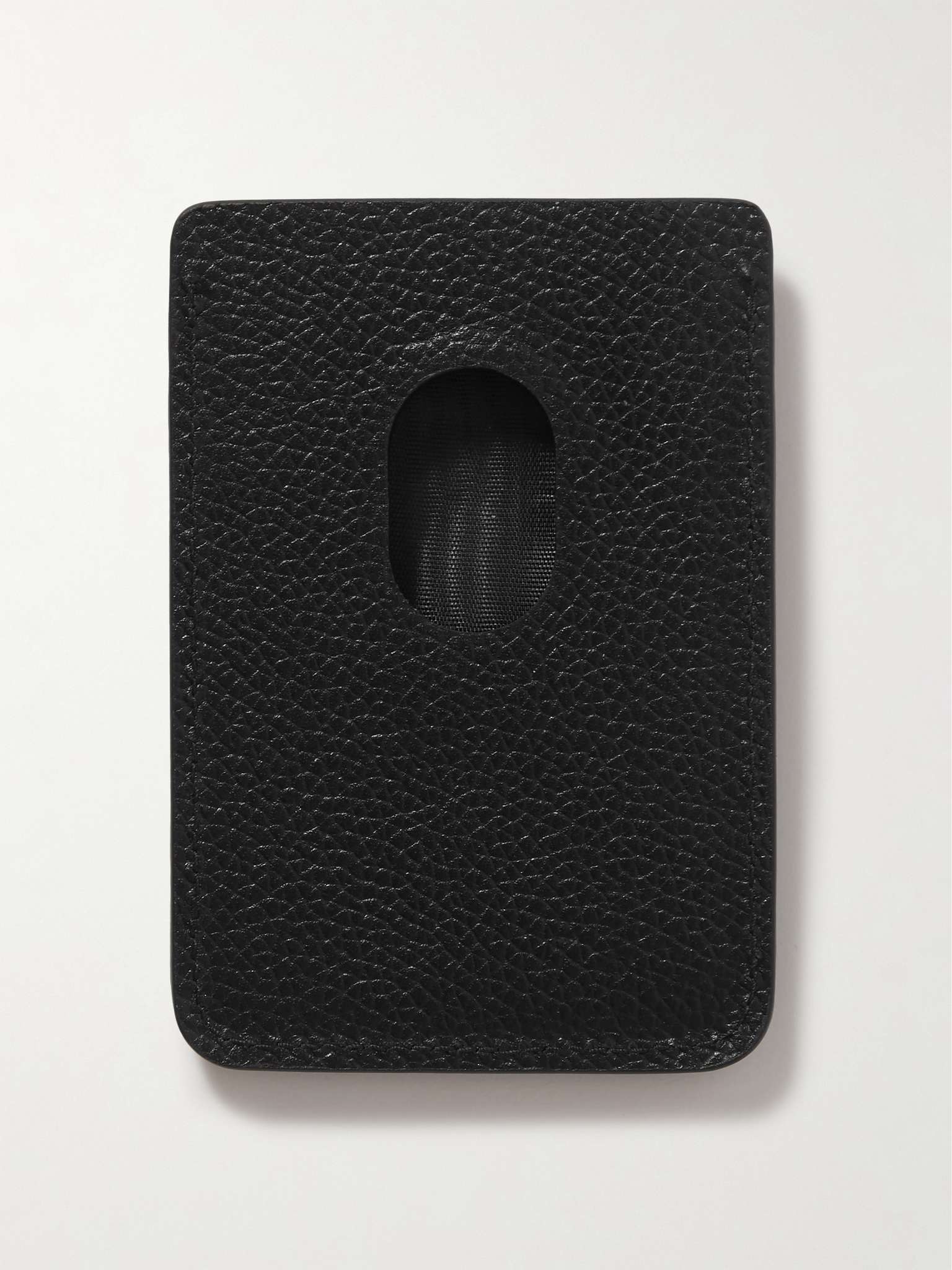 Logo-Print Full-Grain Leather Cardholder - 2