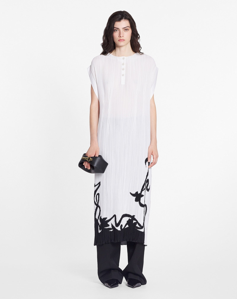 Lanvin SLEEVELESS PLEATED MIDI DRESS outlook