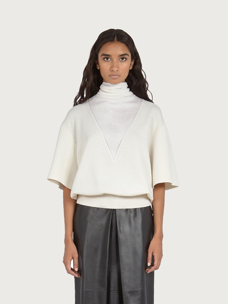 SWEATER WITH INLAY - 2