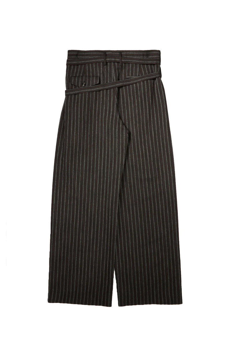 Ann Demeulemeester Ann Demeulemeester Woubrecht High Comfort Double Belted Trousers Black/White outlook
