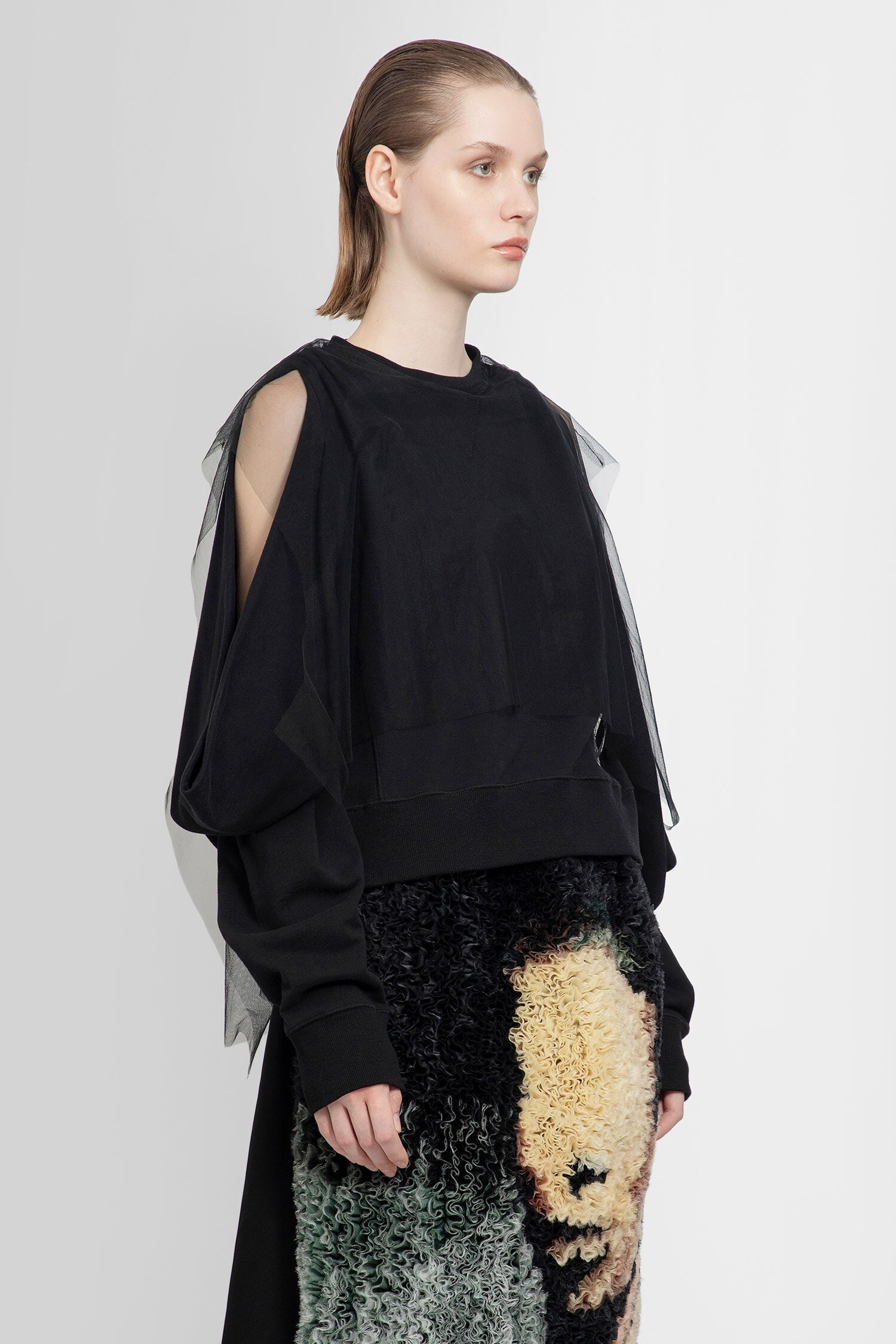 【関税込み】UNDERCOVER ブラック レイヤード スウェットシャツ UNDERCOVER Layered-Sweatshirt | antonioli | REVERSIBLE