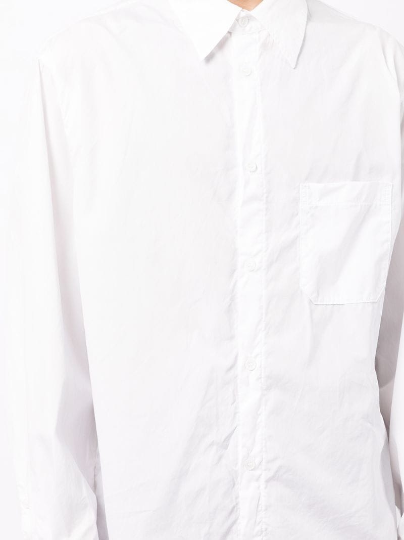 asymmetric long-sleeve shirt - 5
