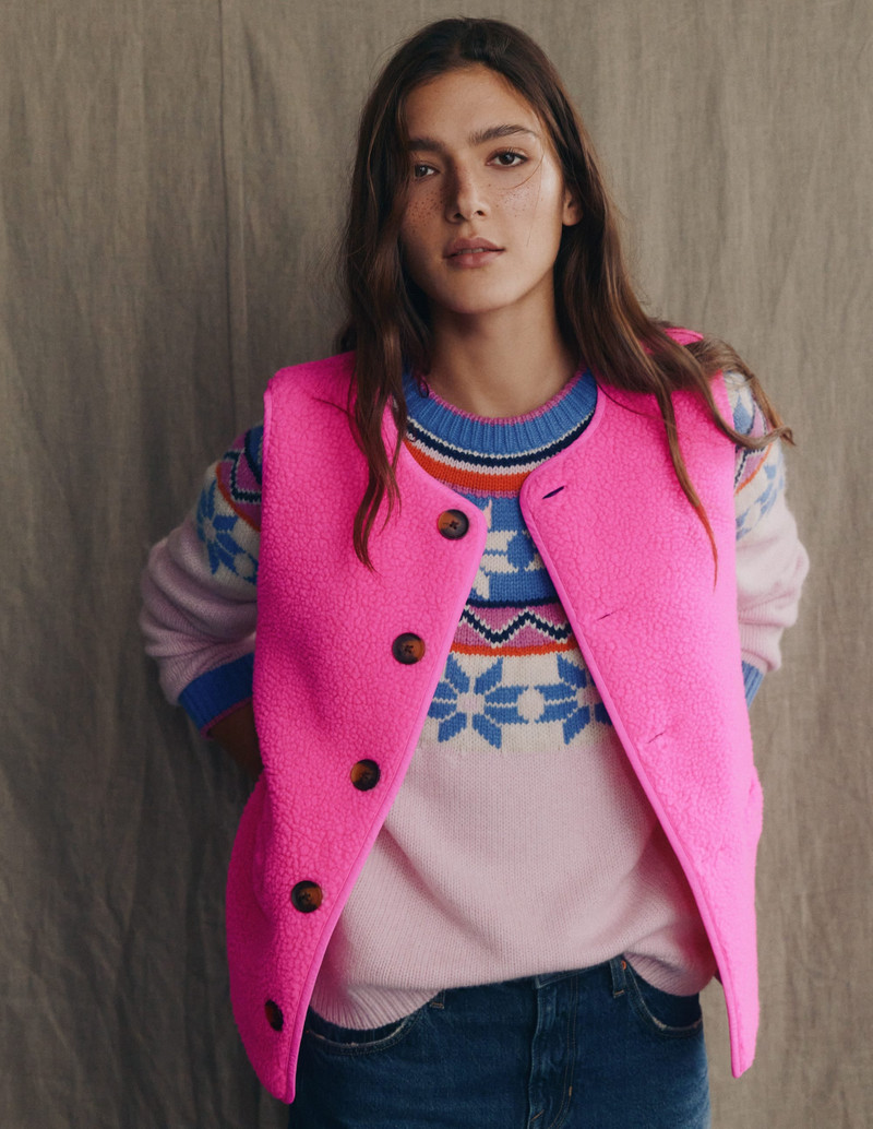 Clerkenwell Reversible Gilet-Pink Ribbon 6