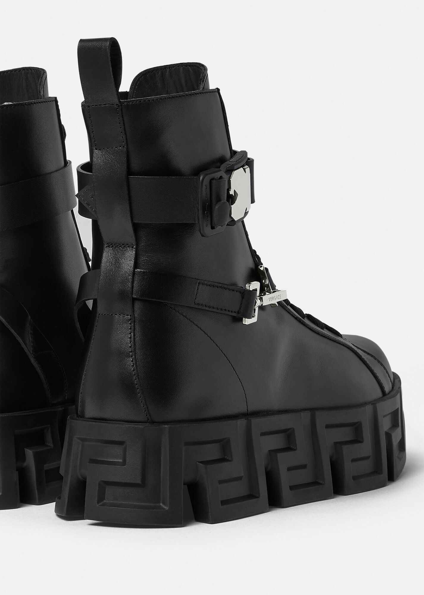 Greca Labyrinth Leather Boots - 2