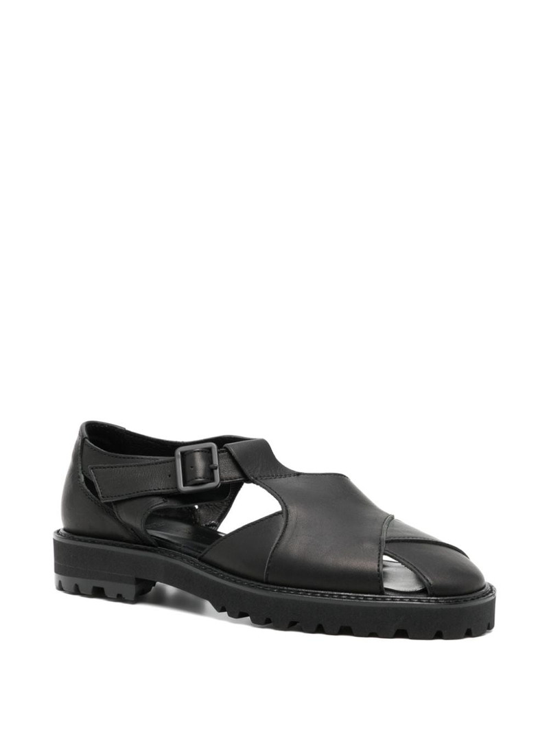 Y's Gurkha leather sandals outlook