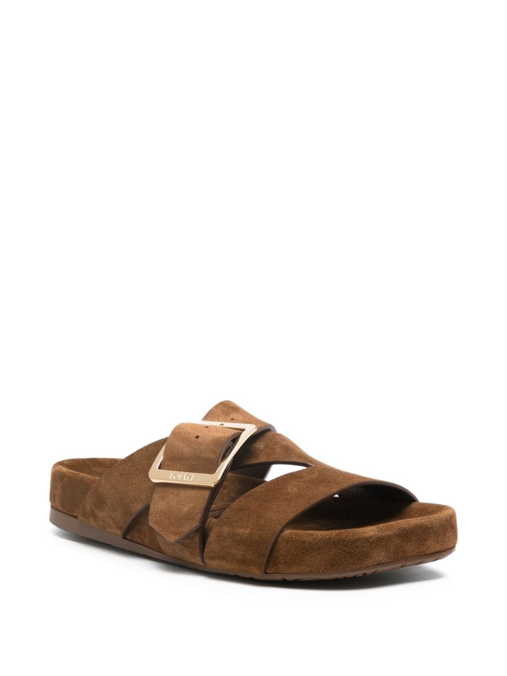Ease Buckle suede sandals - 2