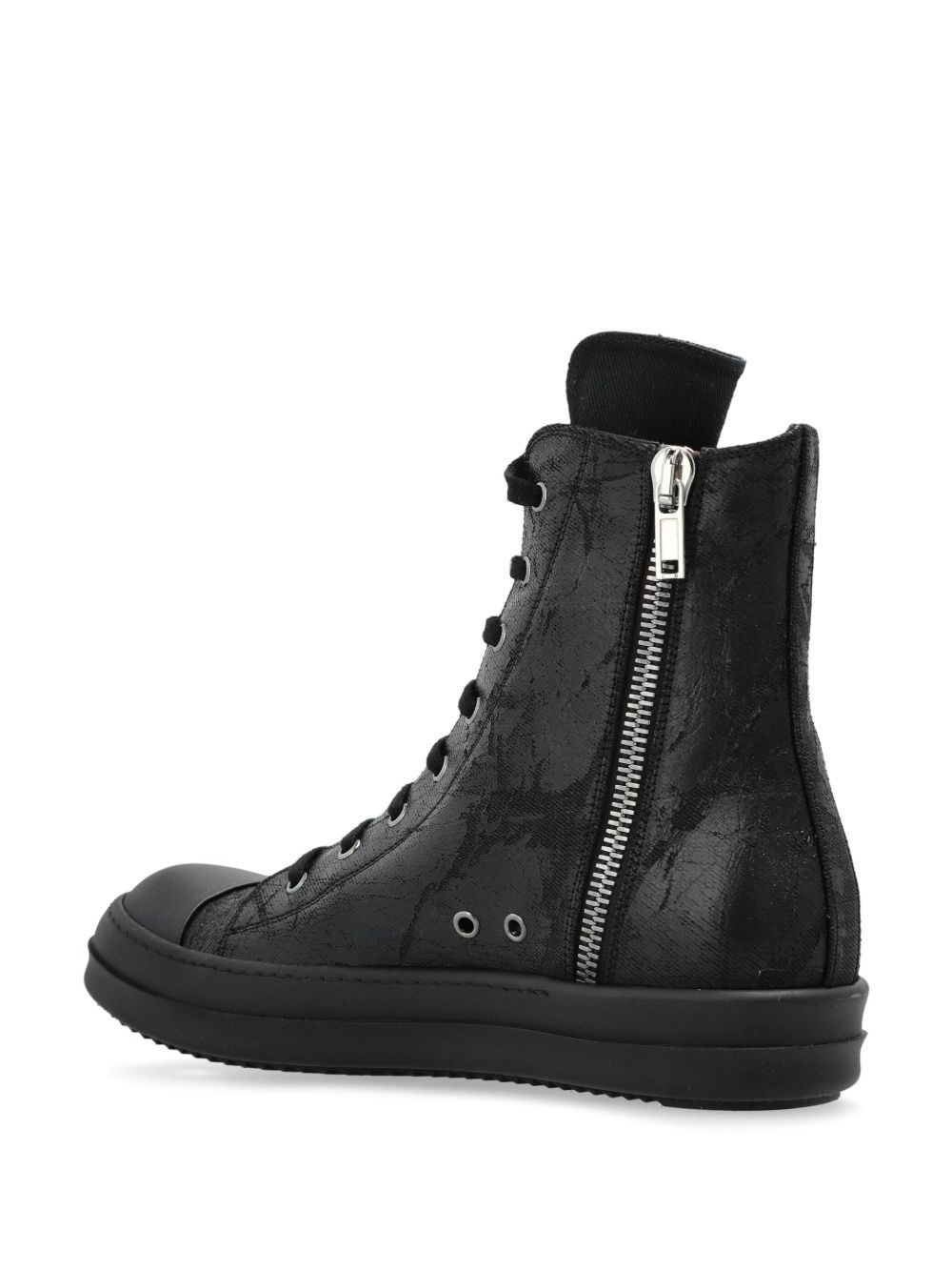 brushed-finish sneakers - 3