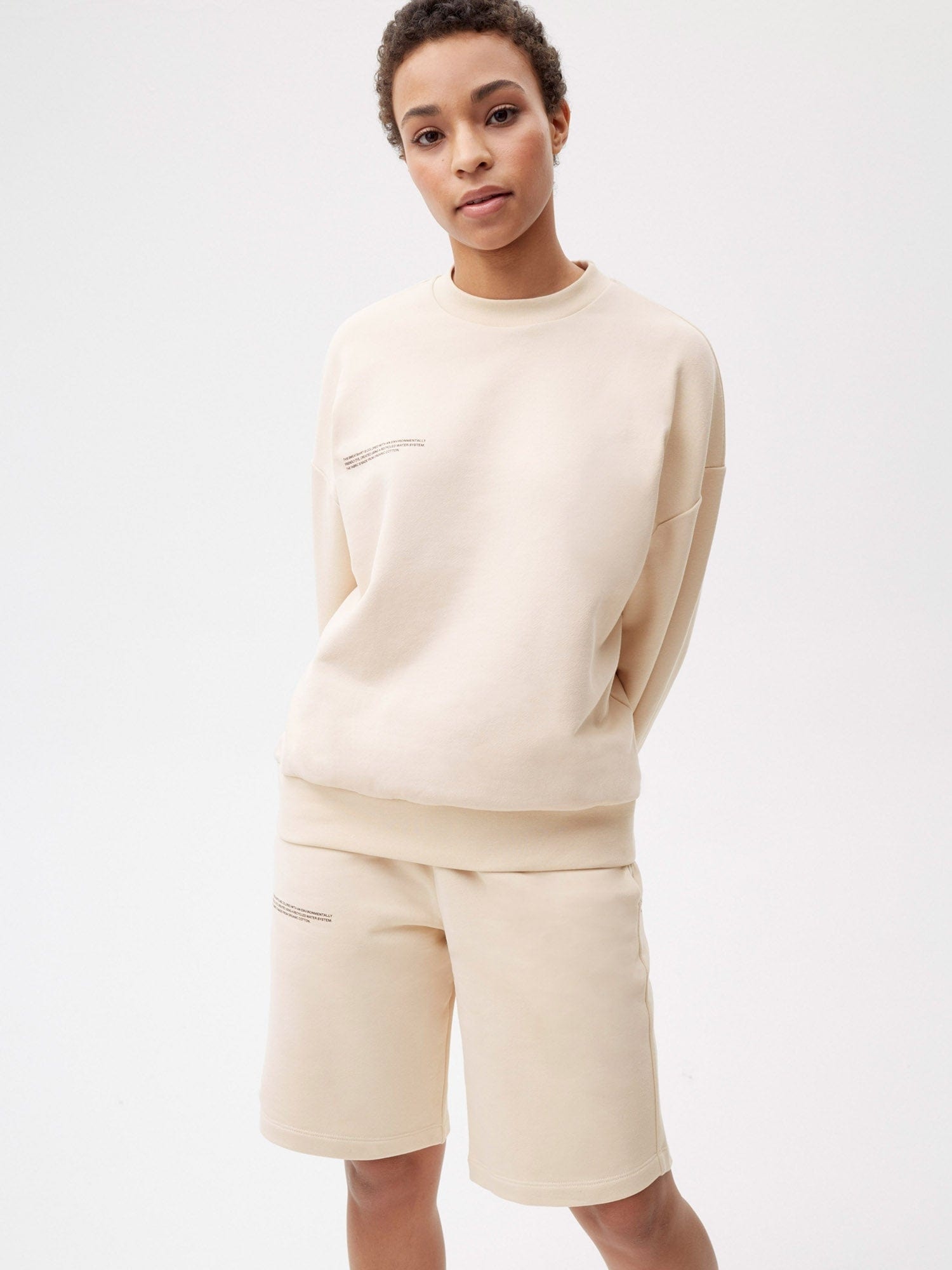 Womens 365 Midweight Long Shorts - Sand - 5