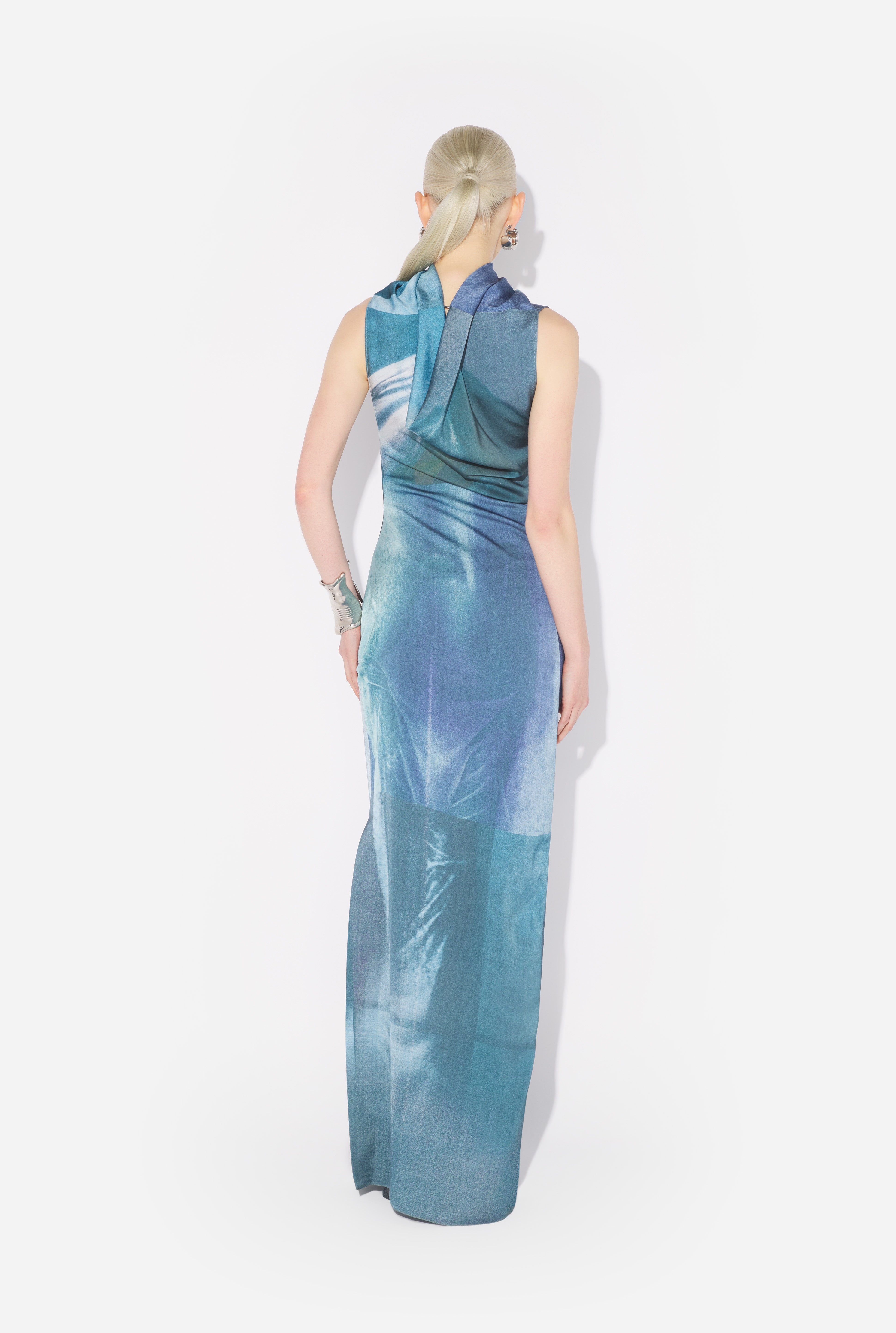 THE LONG DRAPED WATER DRESS - 2