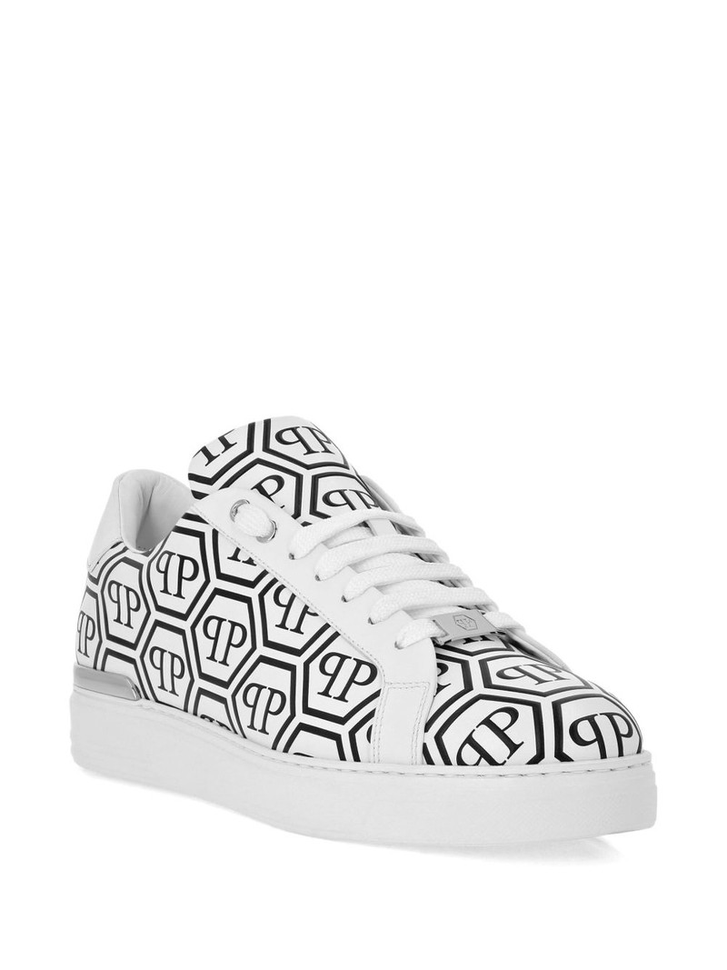 PHILIPP PLEIN big monogram low-top sneakers outlook