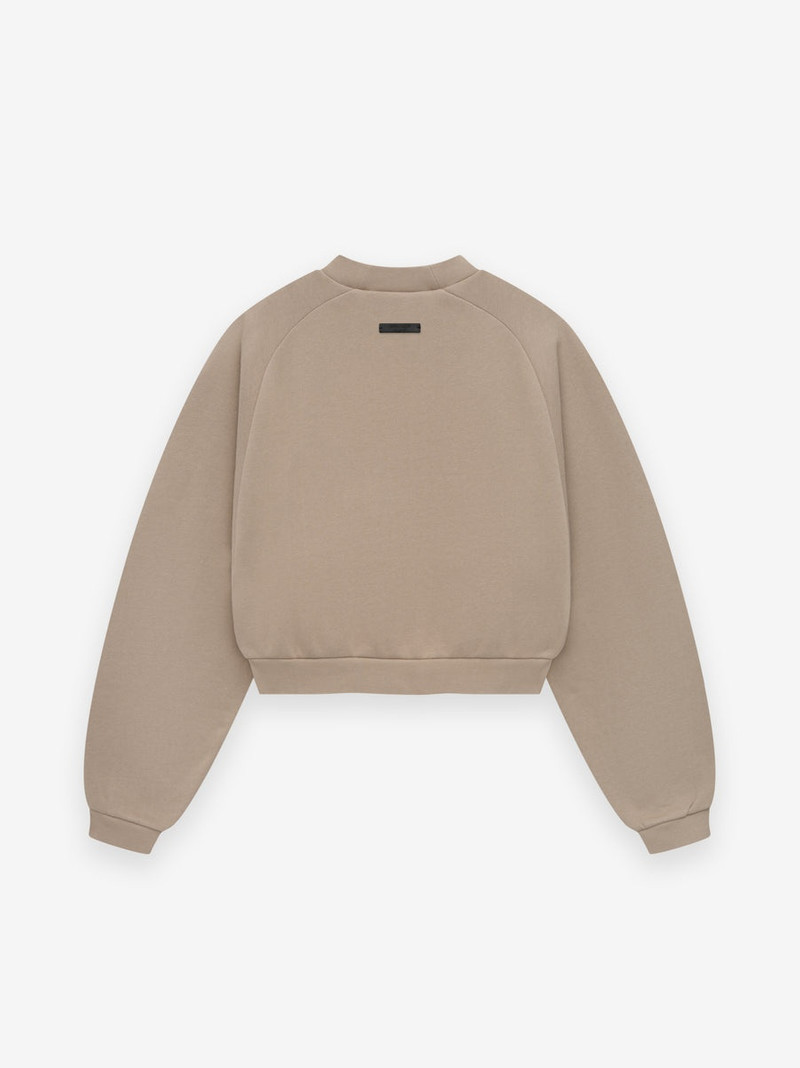 ESSENTIALS Women's Fleece Cropped Crewneck outlook